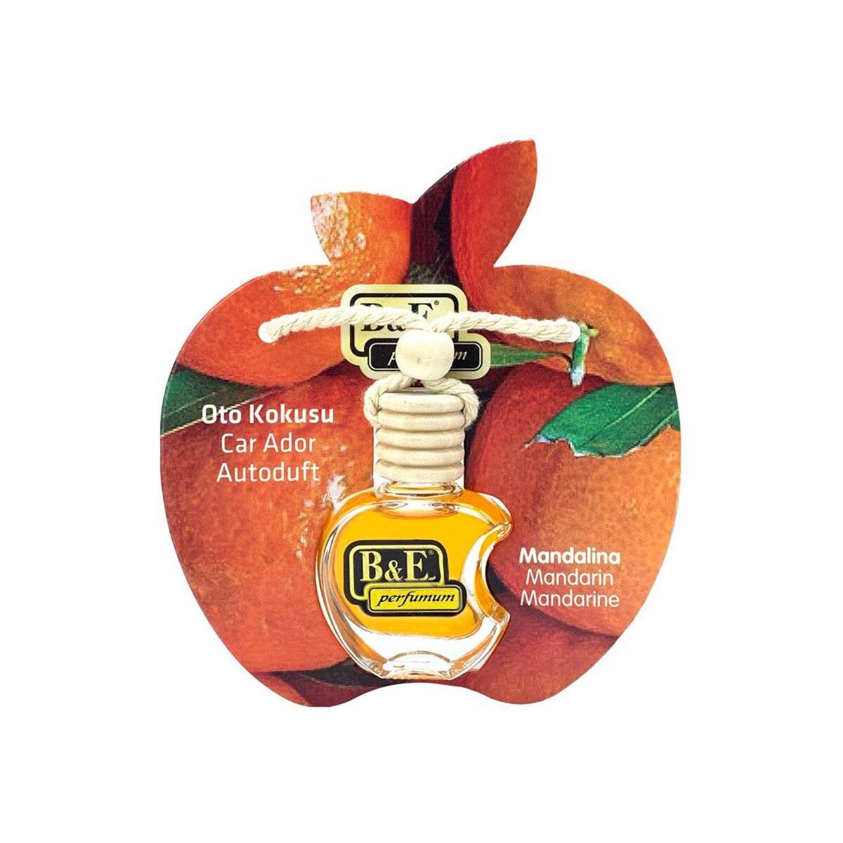 B&E Erfrischender Autoduft Lufterfrischer Fahrzeugduft – wohlfühlender Duftspender fürs Auto Mandarine