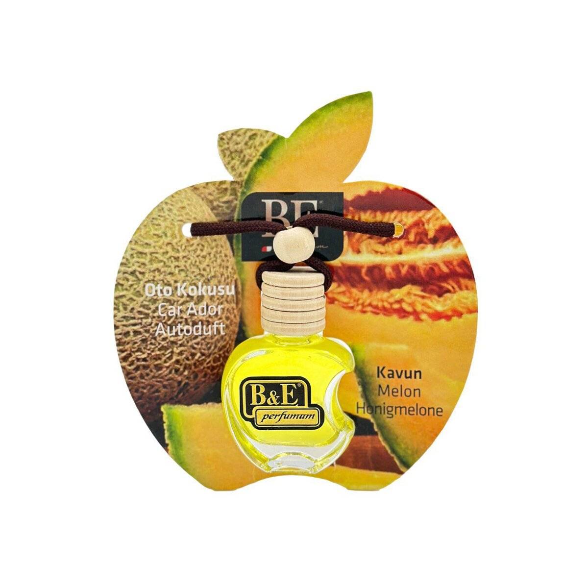 B&E Erfrischender Autoduft Lufterfrischer Fahrzeugduft – wohlfühlender Duftspender fürs Auto Honigmelone