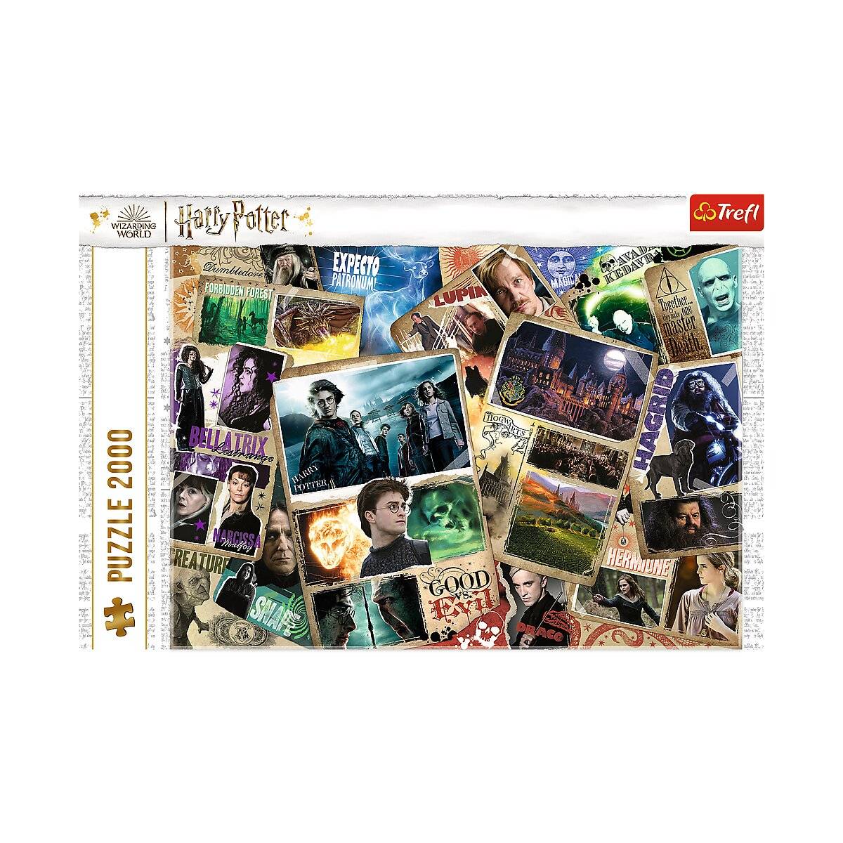 Harry Potter Puzzle 2000 Teile mit ikonischen Charakteren