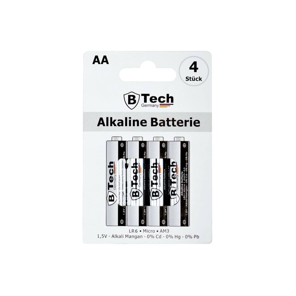 Batterie Alkaline (4er Pack) LR6 AA Mignon-Blister