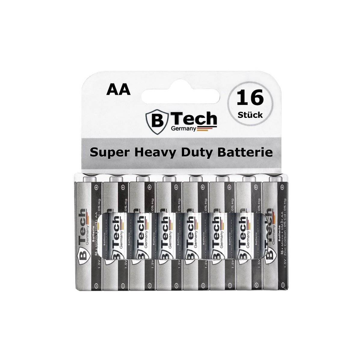 Batterie Super Heavy Duty (16er Pack) R6 AA Mignon-Blister