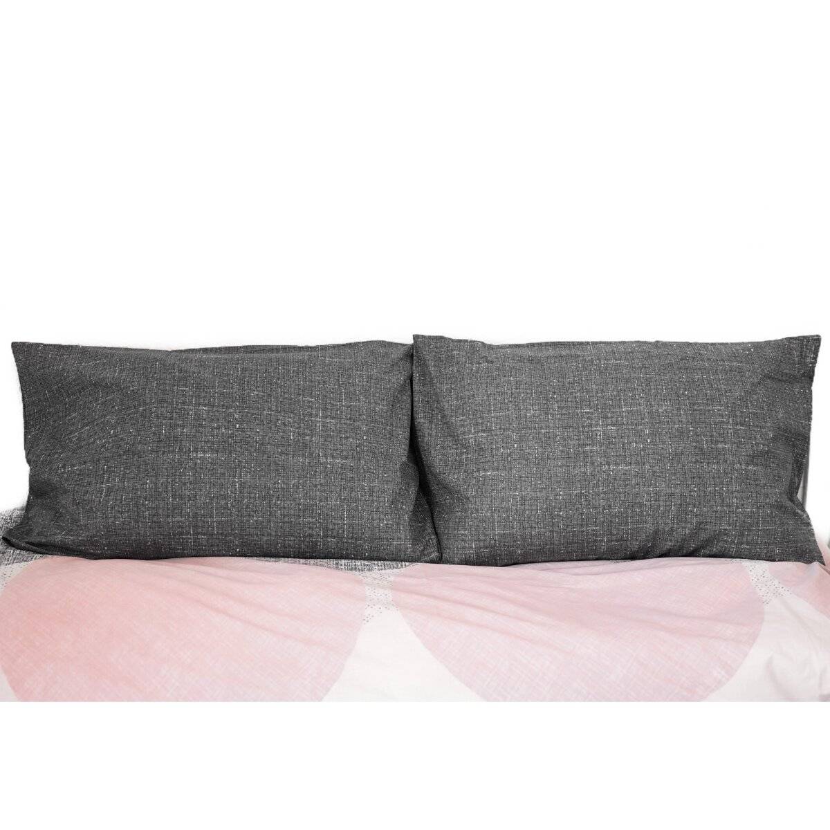 Wendebettwäsche aus 100% Baumwolle mit Kreismustern mit Kissen- und Deckenbezug 200x200 cm