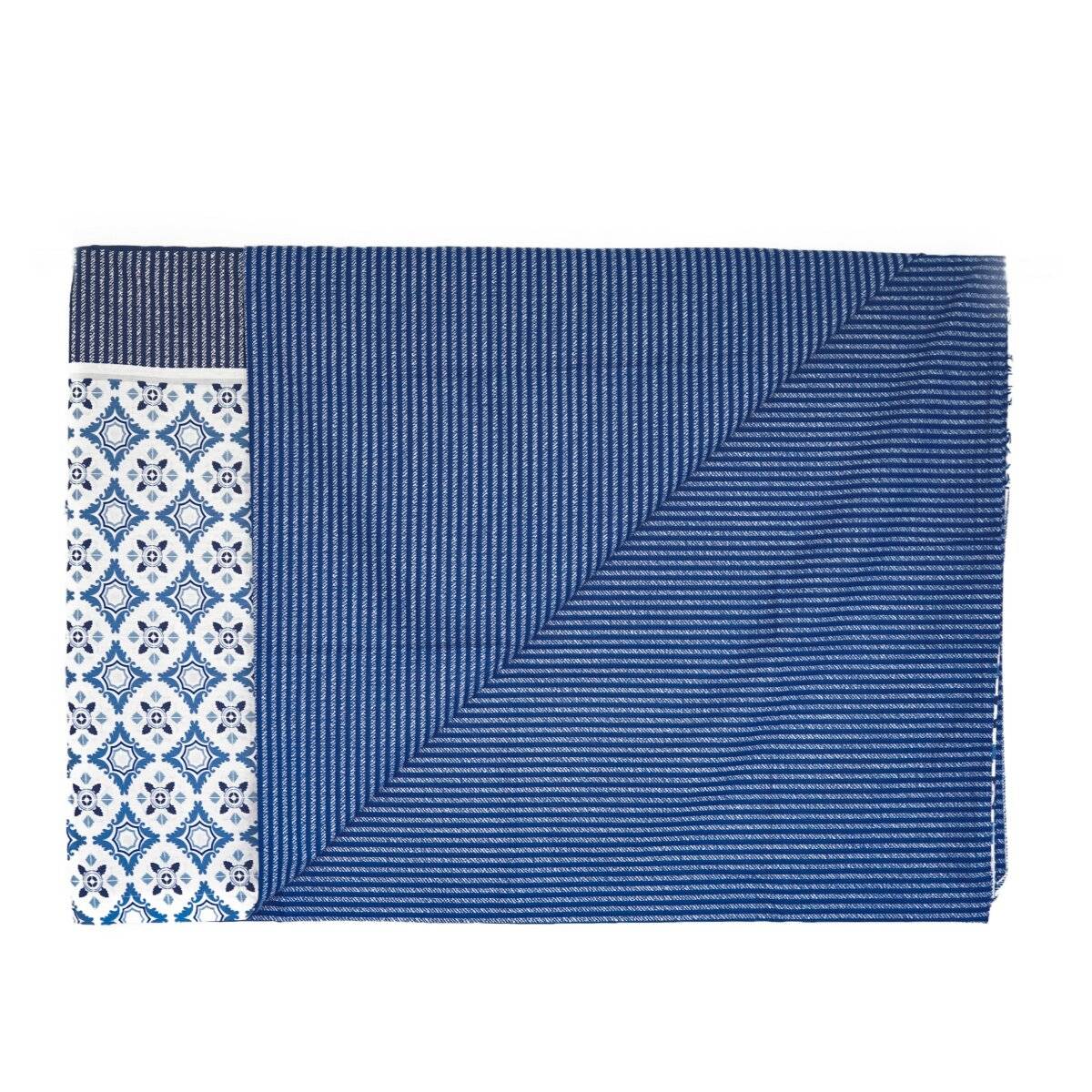 Wendebettwäsche mit Blumenmuster Kissen-und Deckenbezug aus 100% Baumwolle 135x200 cm