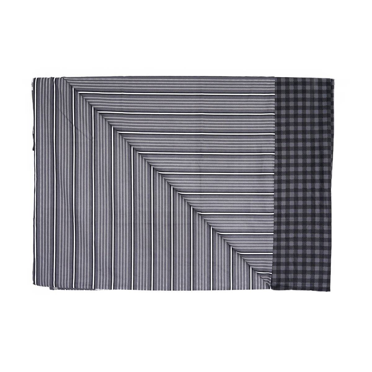 Bettwäsche mit kariertem Muster aus 100% Baumwolle mit Decken- und Kissenbezug 200x200 cm