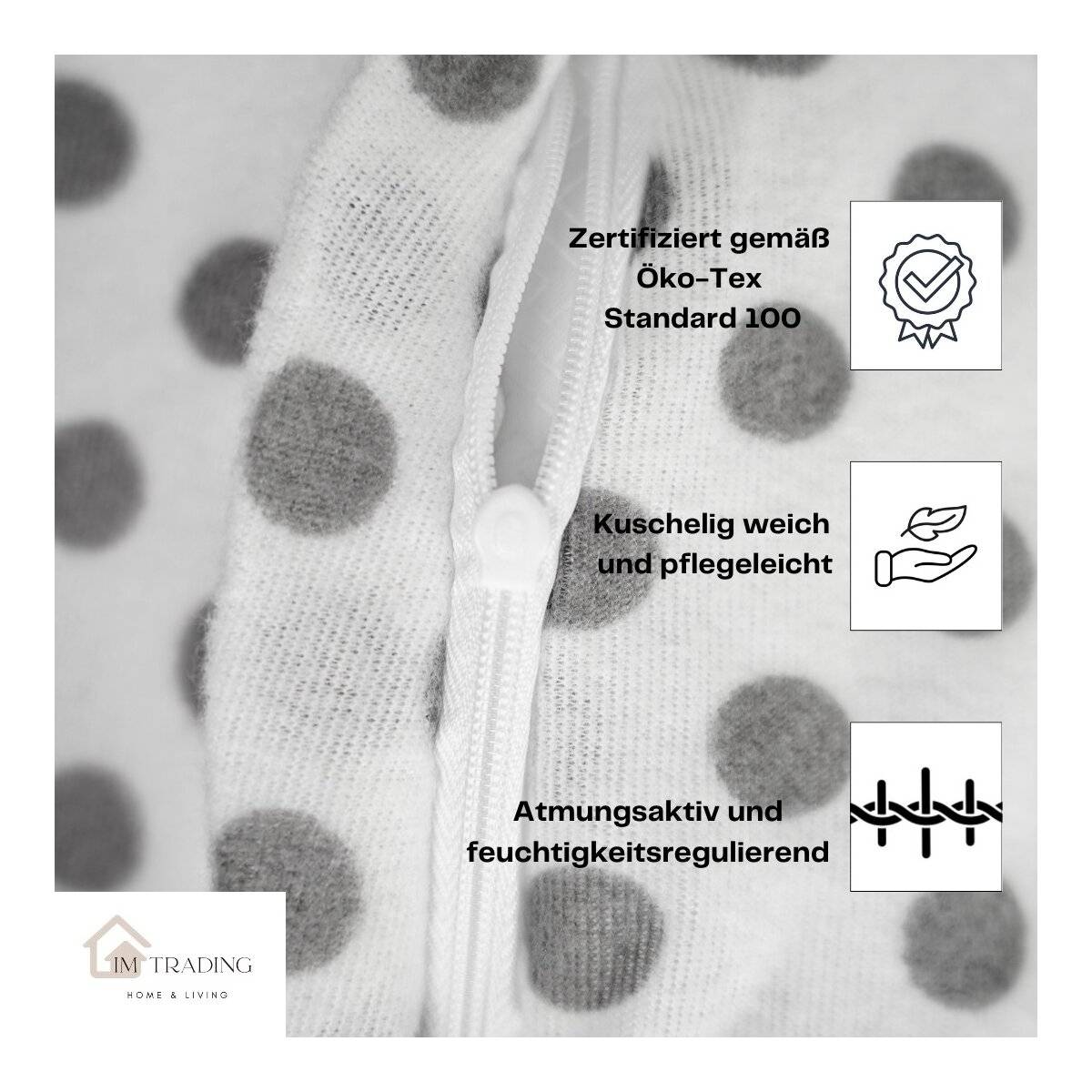 Fleece Bettwäsche aus Polyester, ca. 130 gsm, Grau-Rosa mit Schleifen Bettbezug 155x220 cm