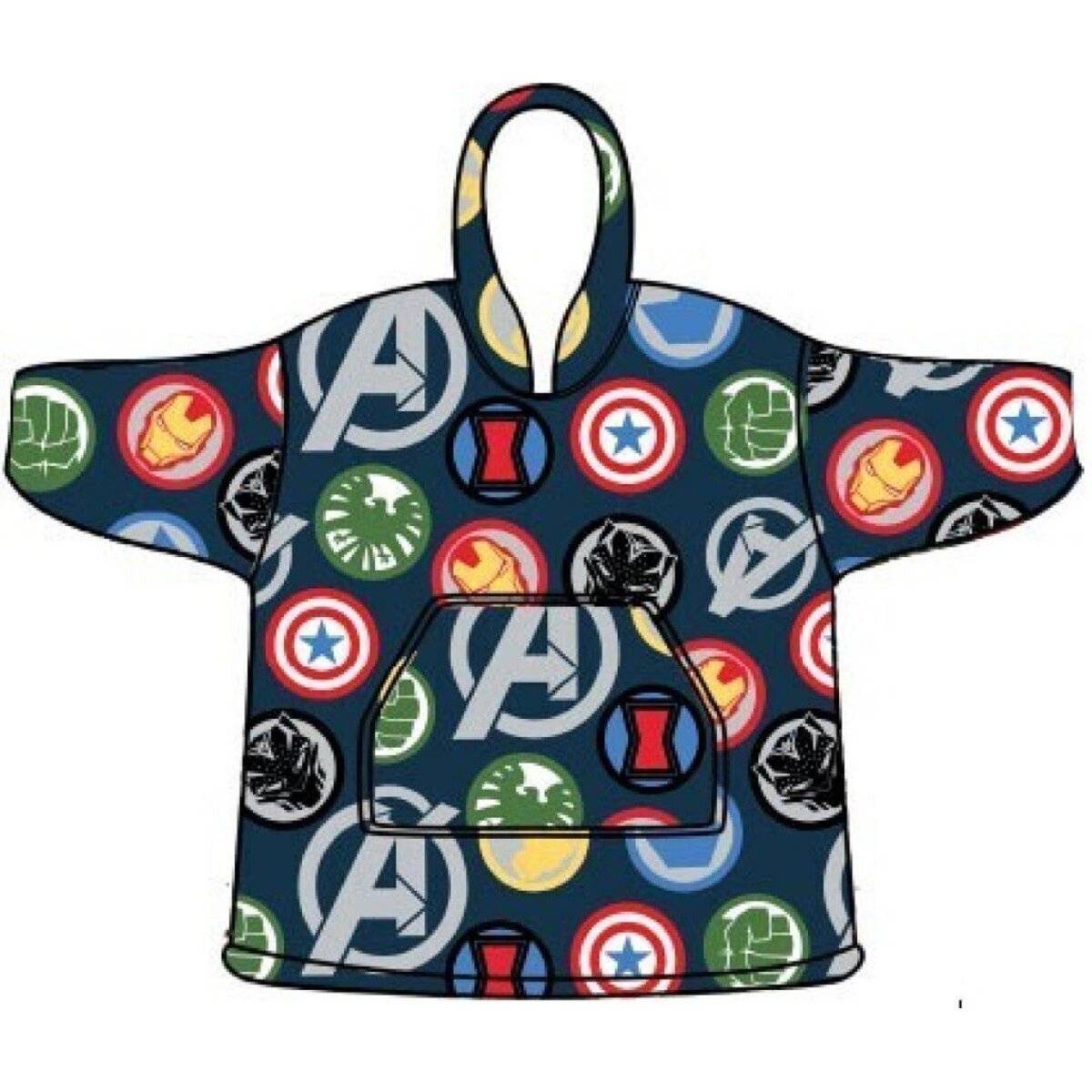 Avengers Decke Hoodie Warm Trendiges Design für Kinder im Alter von 7 bis 14