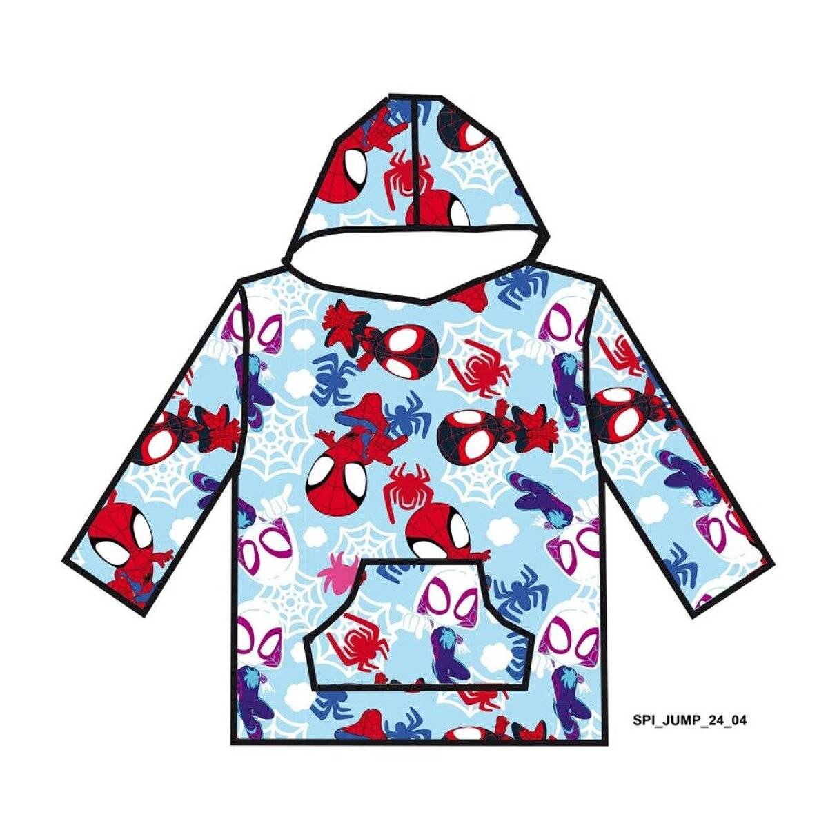 Spiderman Spidey Hoodie Decke Warme Kapuzendecke für Kinder One Size