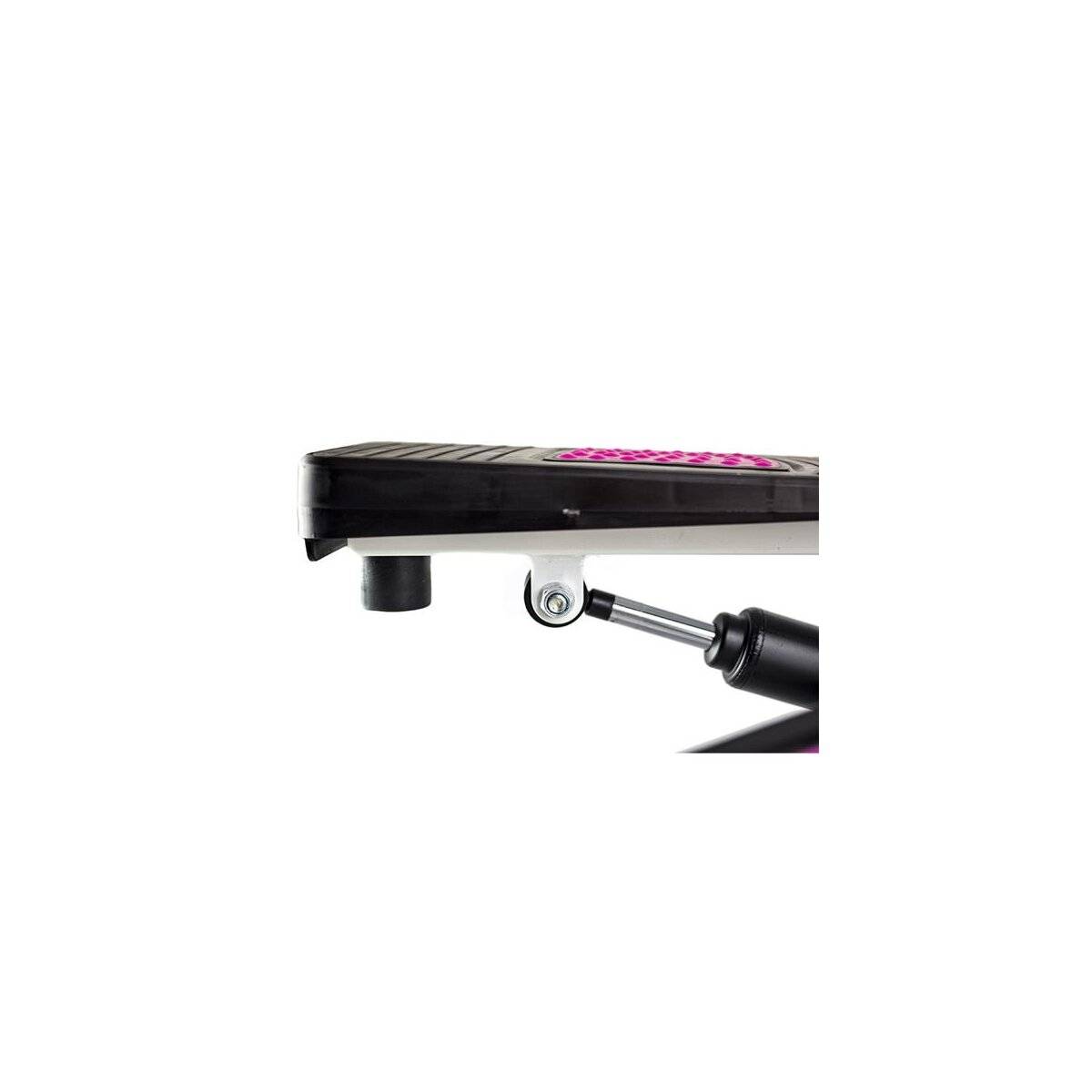2-1 Side Stepper für Zuhause mit Expandern mit LCD-Monitor, Up-Down Swing Stepper mit Power Ropes Pink