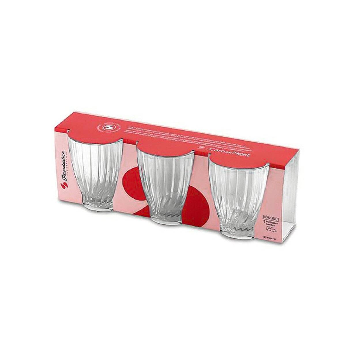 Pasabahce Bouquet Wasserglas Set – 3-teilig, 290 ml, Eleganz für jeden Tisch