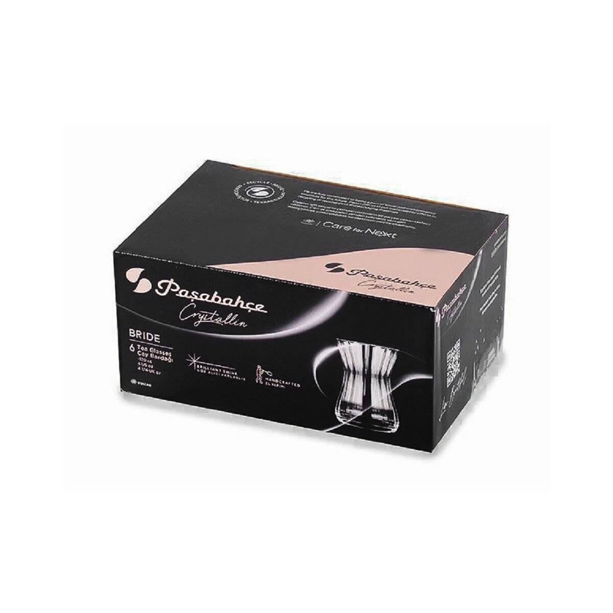 Pasabahce Bride Teegläser – Elegantes 6er Set für Teegenuss in 120 ml