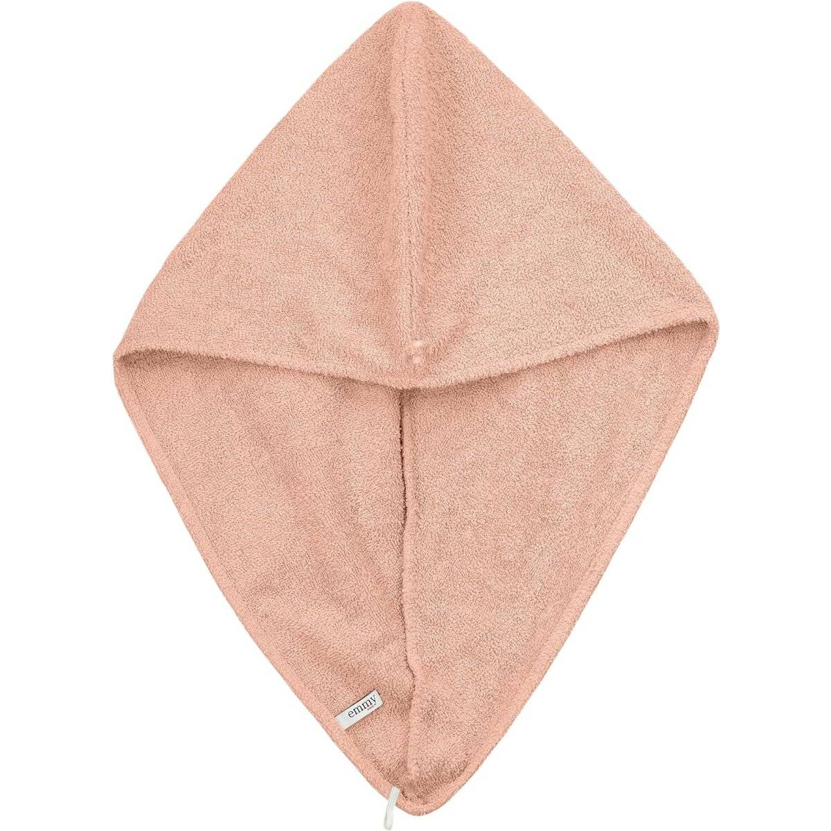 2er Set Haarturban mit Knopf aus 100% Baumwolle Haartrockentuch Anthrazit, Rosa
