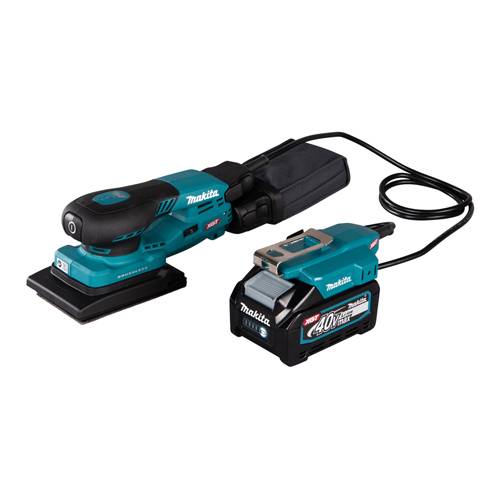 MAKITA BO005CGZ - Akku-Schwingschleifer (40V | Schwingkreis 3,00mm | AWS-Funktion | inkl. Staubsack & Adapterkabel)