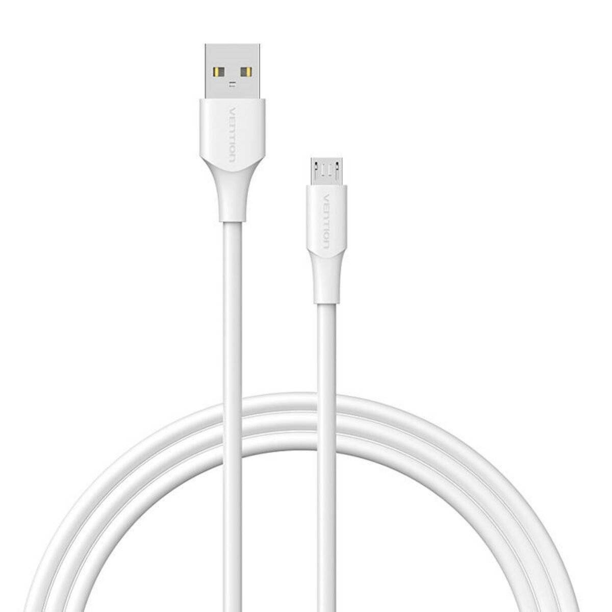 Ladekabel Datenkabel 480 Mbit/s USB 2.0 auf Micro USB 1,5m Kabel in Weiß