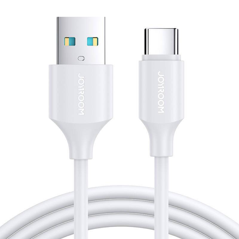 Joyroom USB-A auf USB-C Kabel, 3A, 480 Mbit/s, PVC, 1 m, Weiß