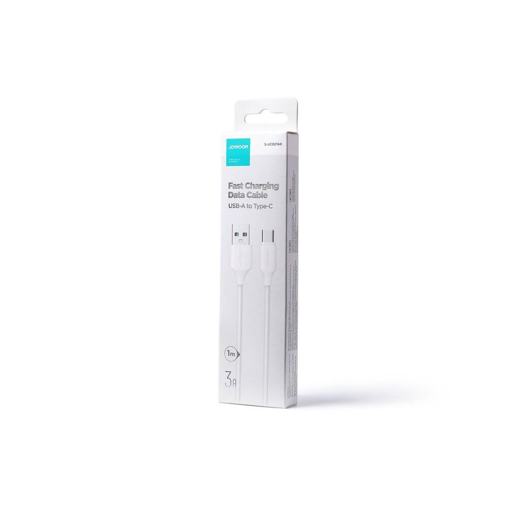 Joyroom USB-A auf USB-C Kabel, 3A, 480 Mbit/s, PVC, 1 m, Weiß