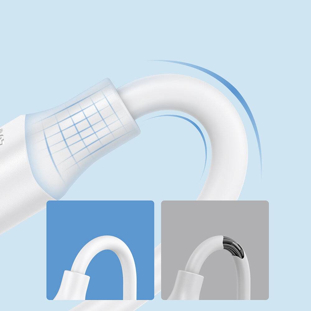 Joyroom USB-A auf USB-C Kabel, 3A, 480 Mbit/s, PVC, 1 m, Weiß