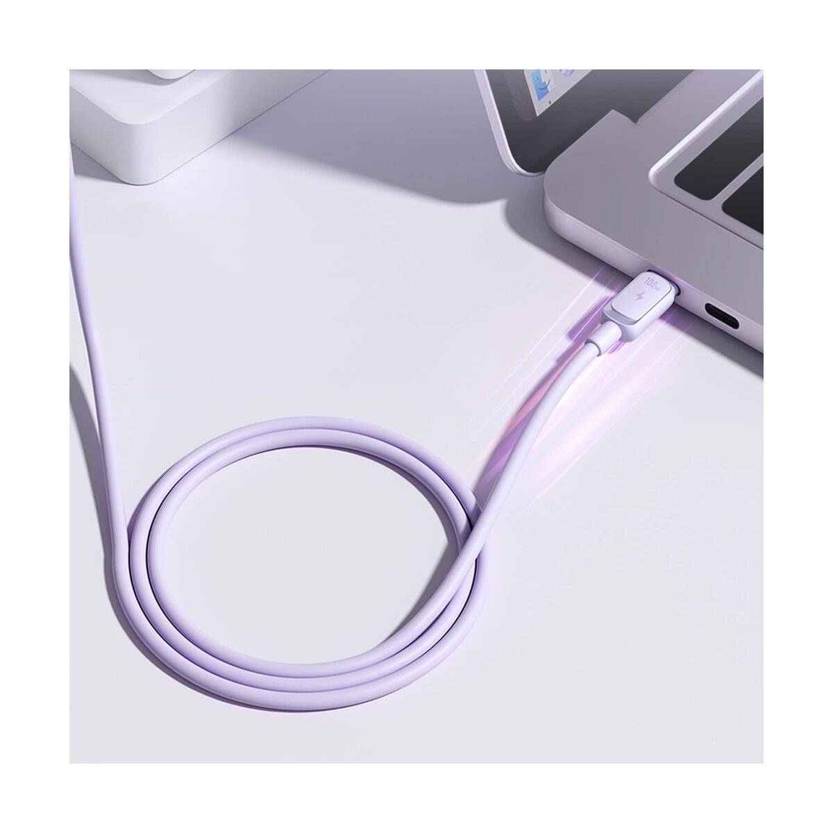 Datenkabel Multi-Color Series A14 Ladekabel USB-C/USB-C-Kabel 100 W 1,2 m Lila