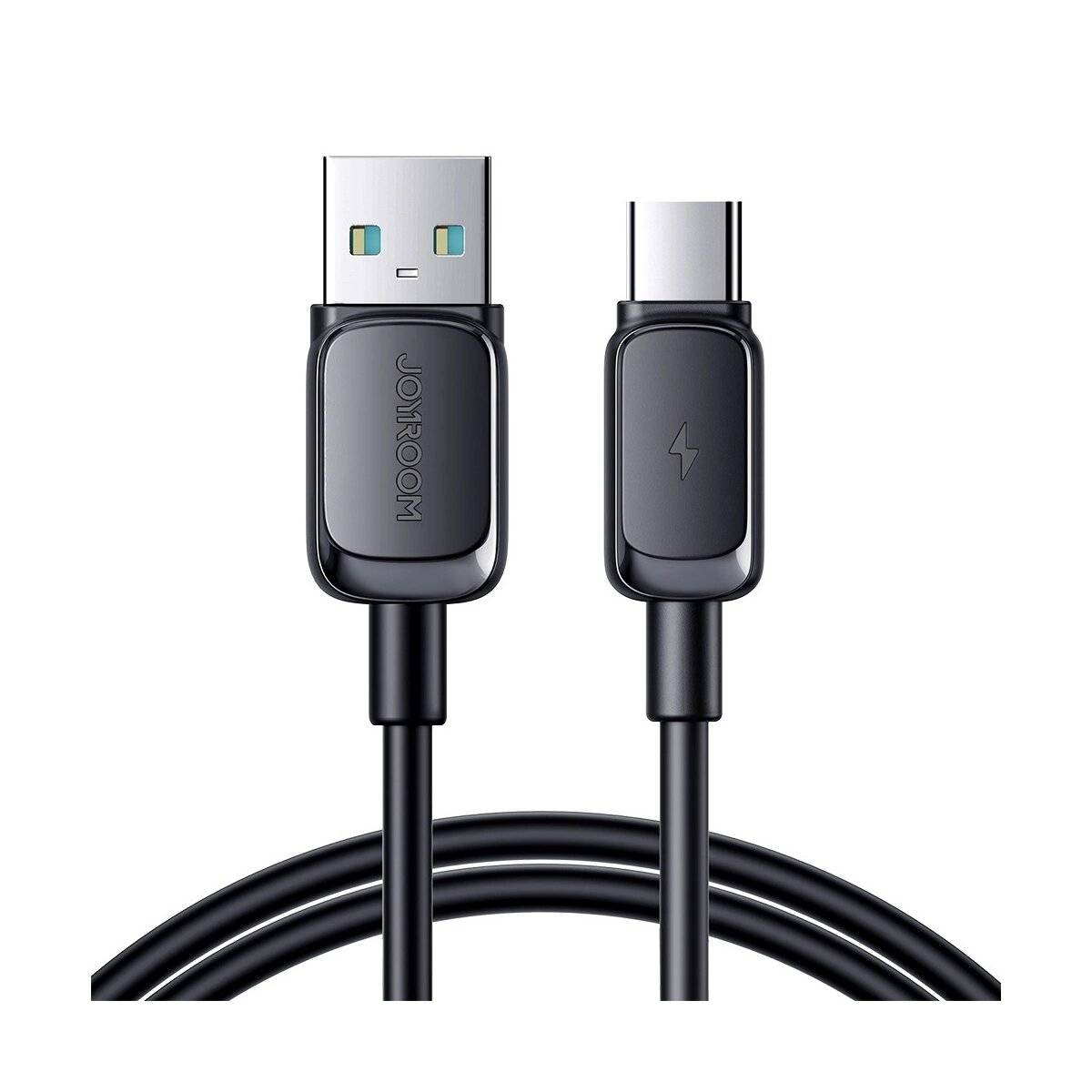 Ladekabel mit USB-A/USB-C-Anschlüssen - 3A Strom, 1,2 m Datenkabel Schwarz