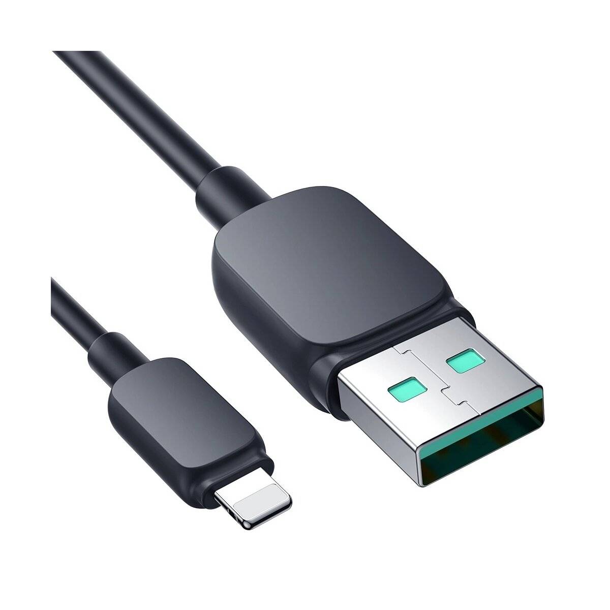 Kabel kompatibel mit iPhone /USB-A-Anschlüssen - 2,4 A, 1,2 m Ladekabel Schwarz
