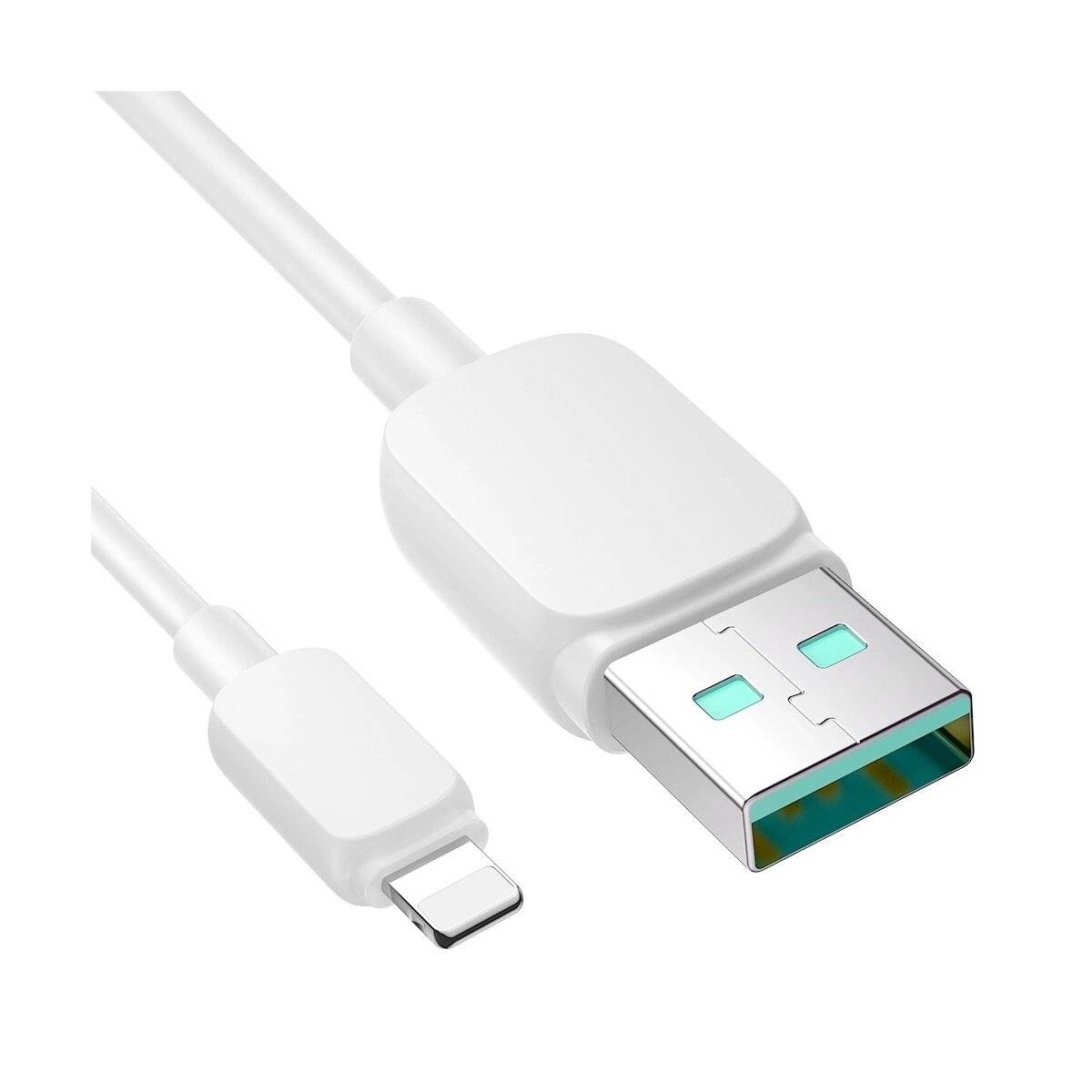 Kabel kompatibel mit iPhone /USB-A-Anschlüssen - 2,4 A, 1,2 m Ladekabel Weiß