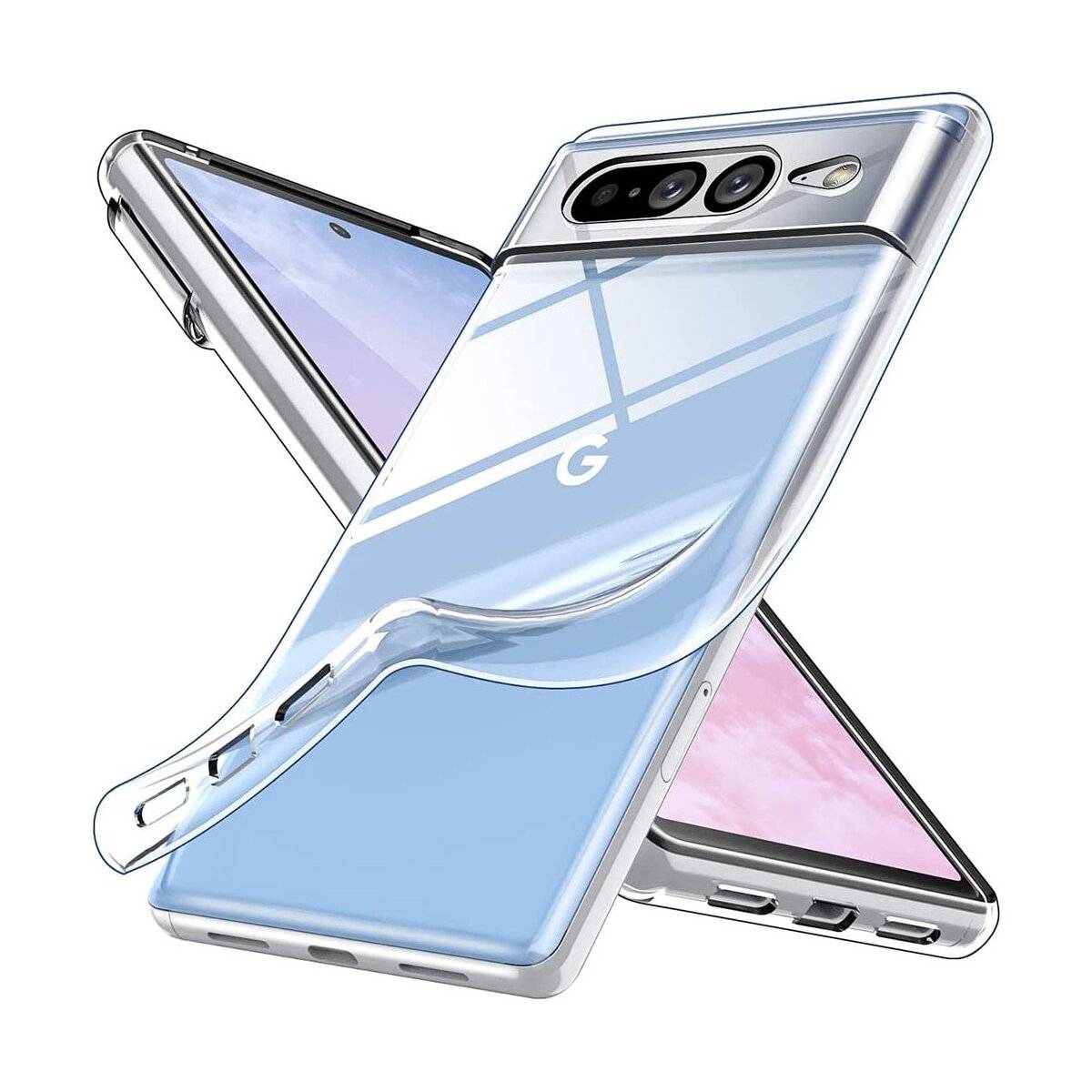 Silikon Hülle Basic 1mm kompatibel mit Google Pixel 9 Case TPU Soft Handy Cover Schutz Transparent