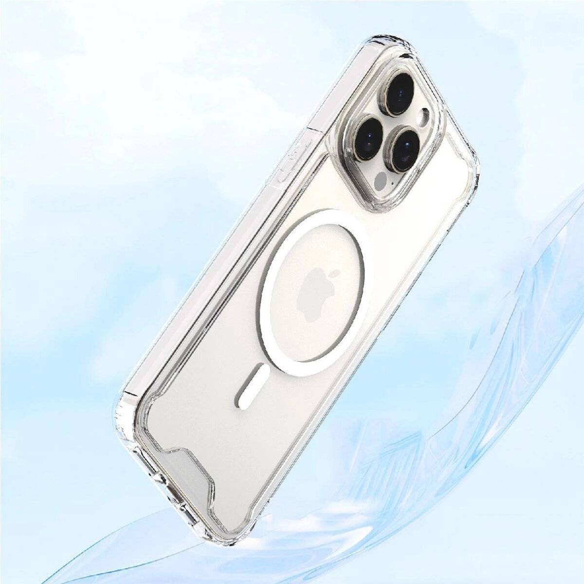Clear Corner Case Handyhülle kompatibel mit MagSafe Transparent kompatibel mit iPhone 16