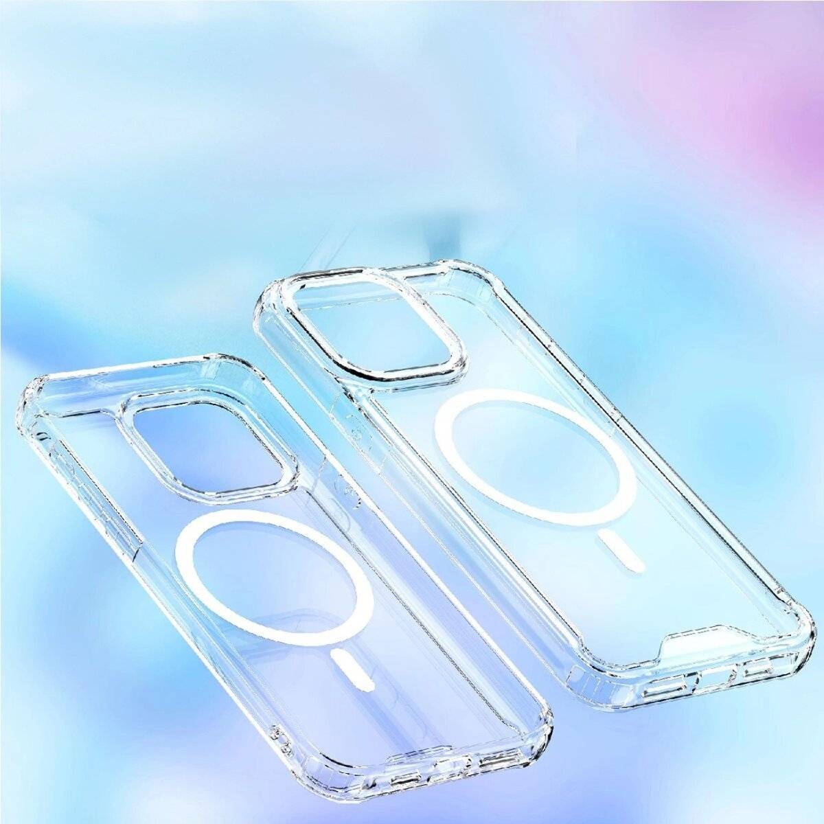 Clear Corner Case Handyhülle kompatibel mit MagSafe Transparent kompatibel mit iPhone 16