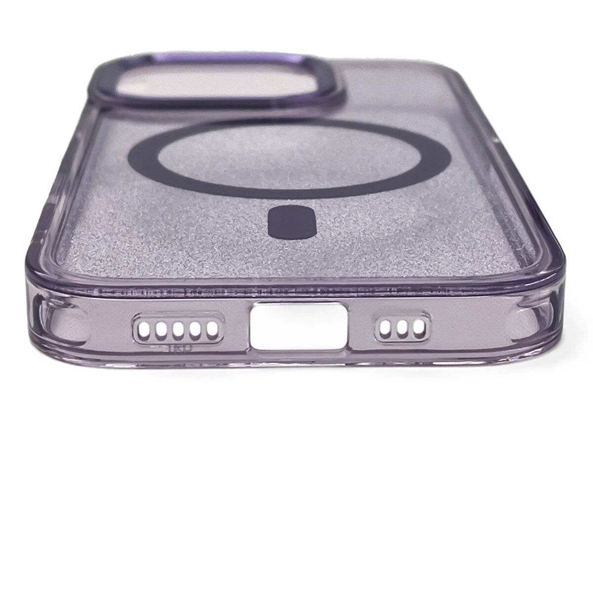 Glitter Case kompatibel mit MagSafe Glitzer Handyhülle kompatibel mit iPhone 16 Lila