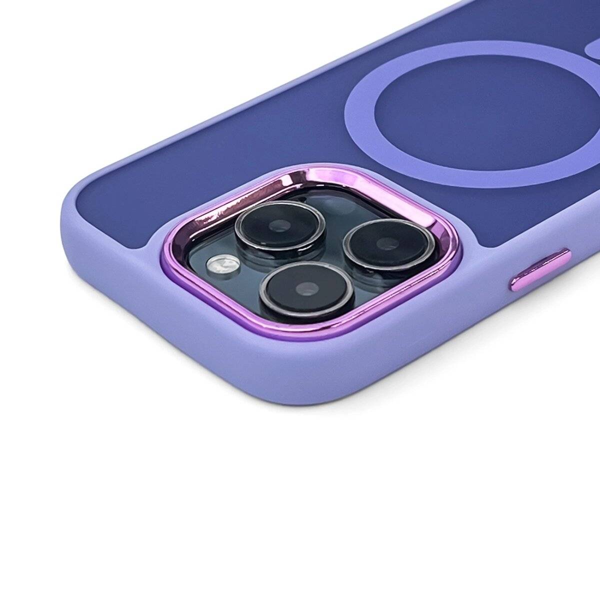 Magnetic Collection kompatibel mit MagSafe Handyhülle kompatibel mit iPhone 16 Pro Hellviolett