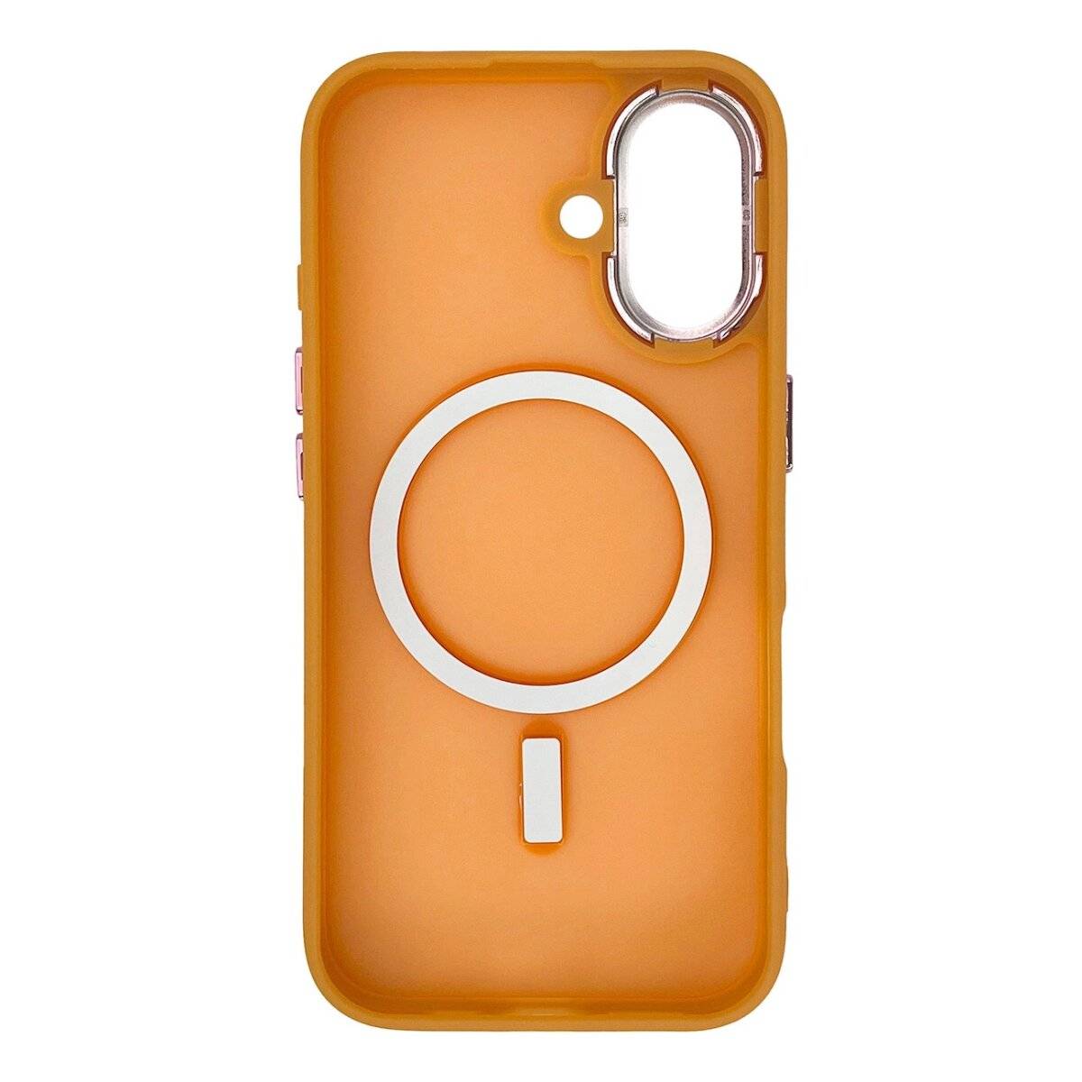 Magnetic Collection kompatibel mit MagSafe Handyhülle kompatibel mit iPhone 16 Pro Hellorange
