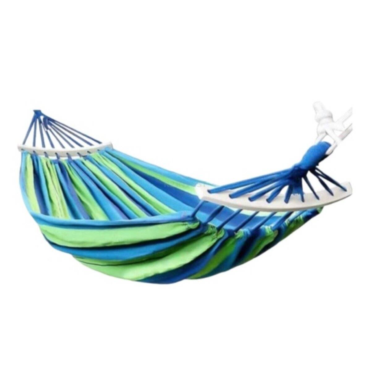 260x150cm Hängematte in Grün-Blau - Liegematte für bis zu 2 Personen