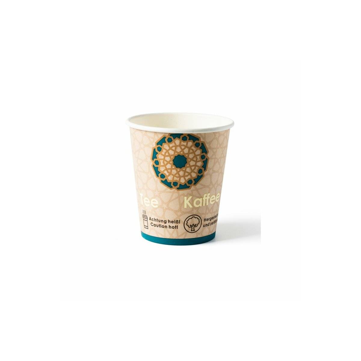 Pappbecher (Kaffeebecher) 200ml / 8oz - 50er Pack