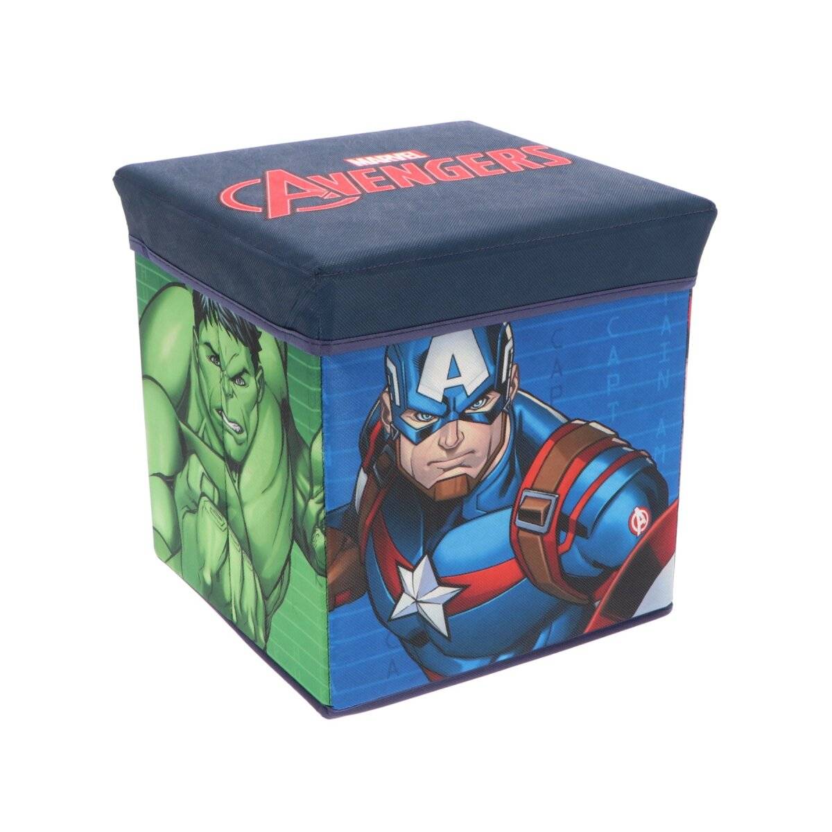 Avengers Aufbewahrungsbox mit Sitz Stuhl 30x30x30 cm für Kinderzimmer