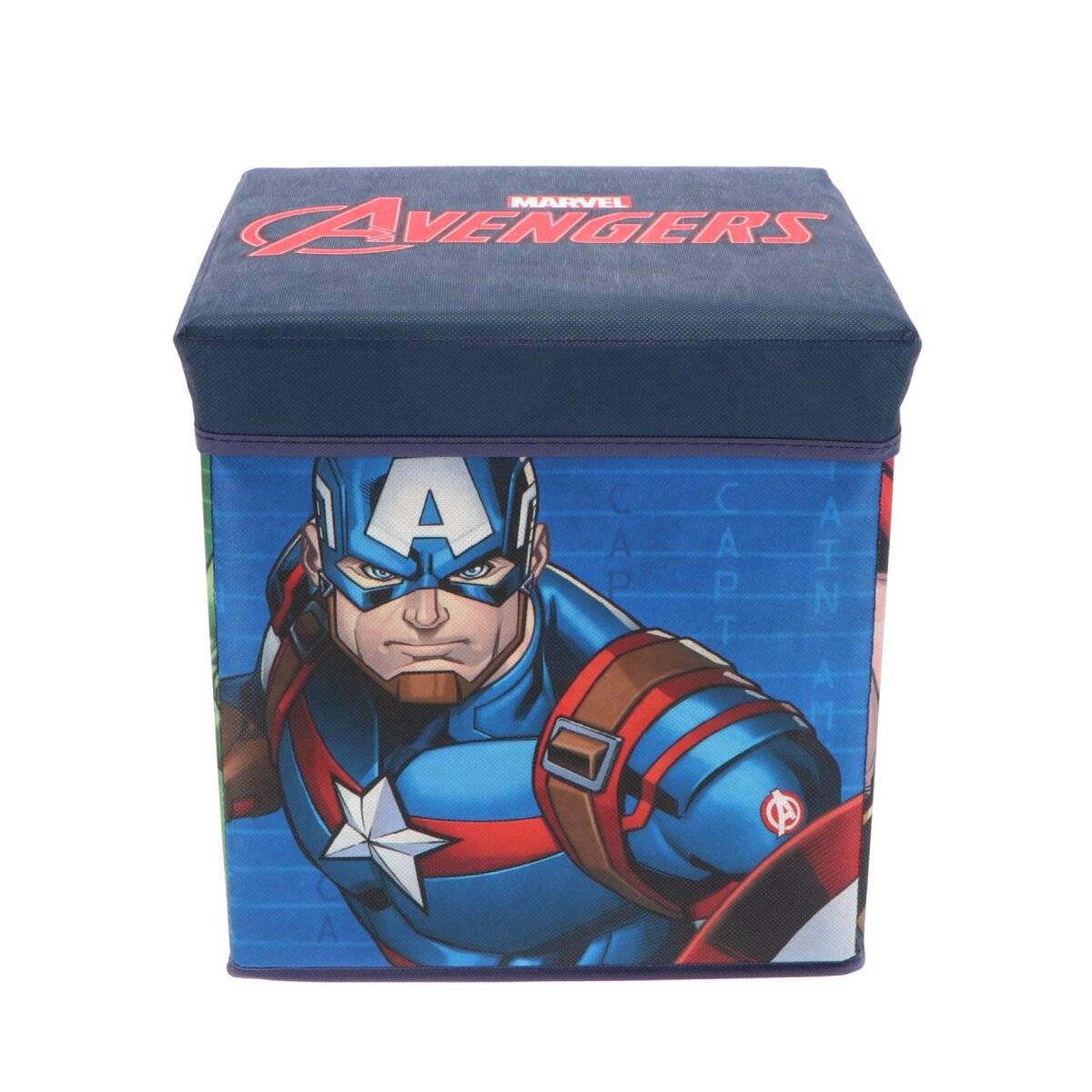 Avengers Aufbewahrungsbox mit Sitz Stuhl 30x30x30 cm für Kinderzimmer