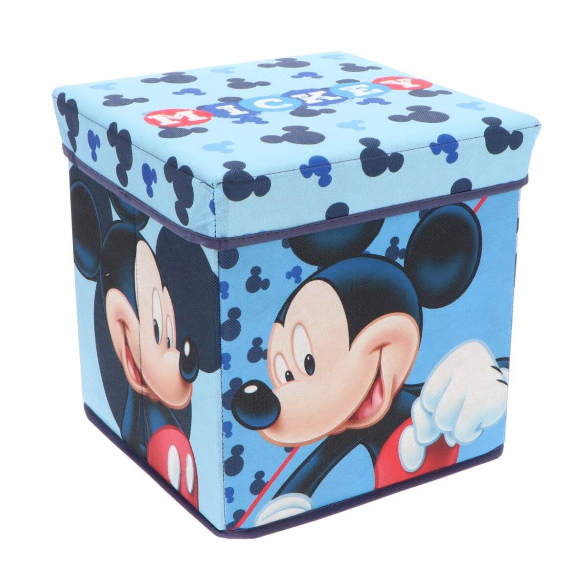 Mickey Maus Aufbewahrungsbox 2 in 1 Lösung für Stauraum und Sitzplatz 30x30cm