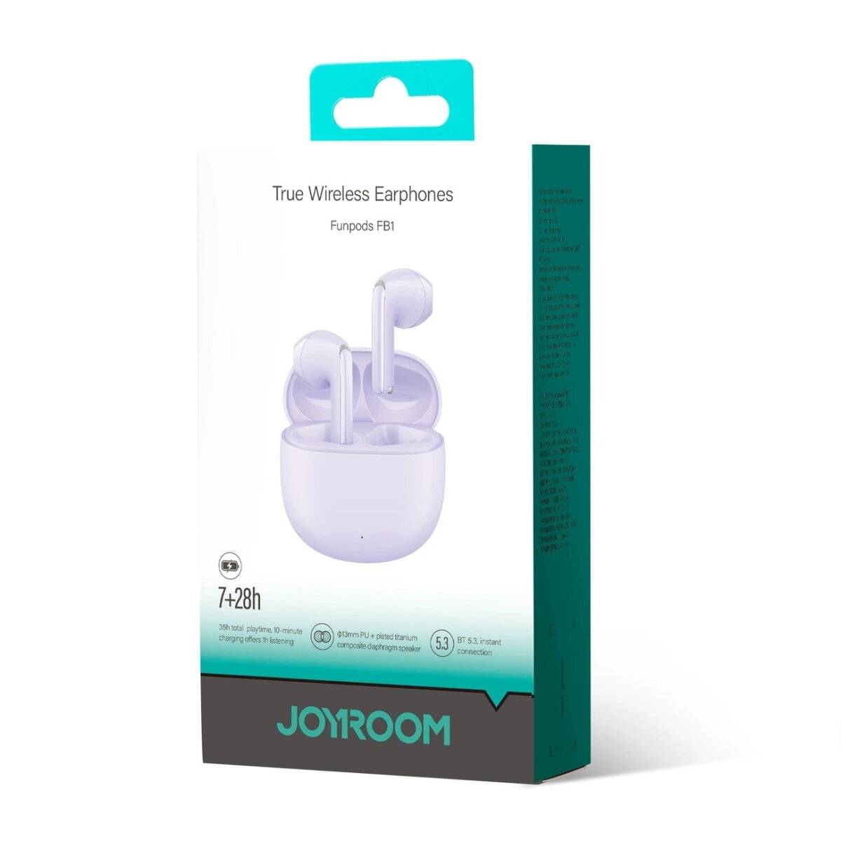 Bluetooth 5.3 In-Ear-Kopfhörer - Funpods Series JR-FB1 kabellose Kopfhörer Lila
