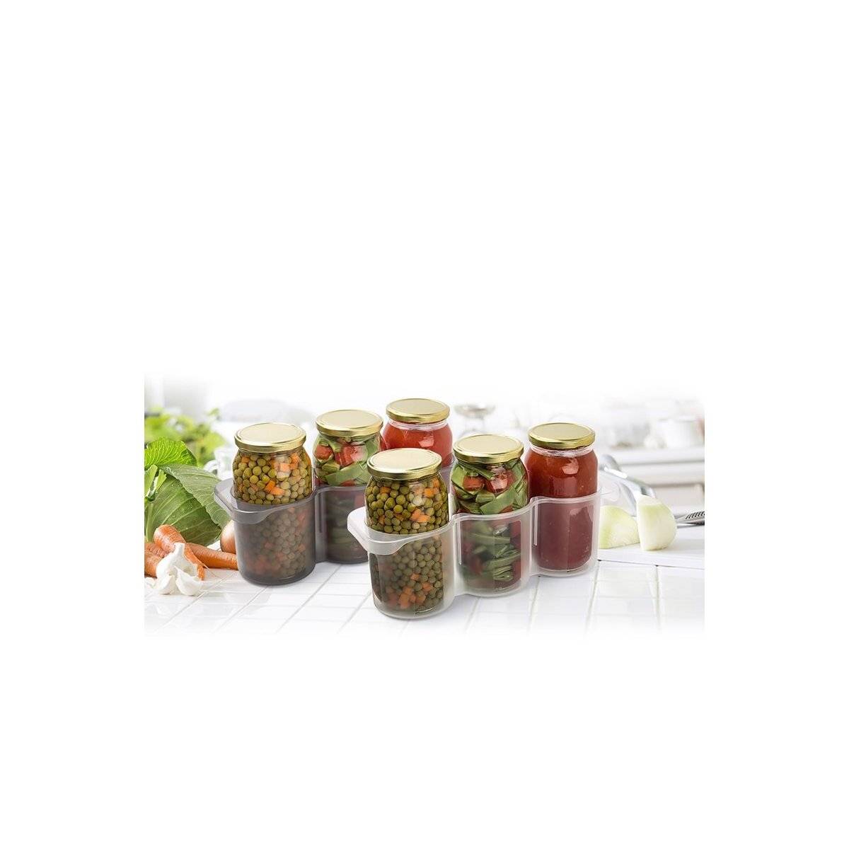 Einweckglas Organizer für 3 Gläser (2-er Set)
