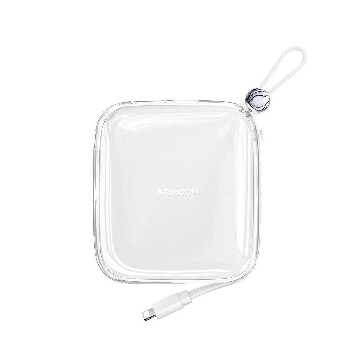 Powerbank 10000 mAh Jelly Series 22,5 W mit integriertem Kabel kompatibel mit iPhone Weiß