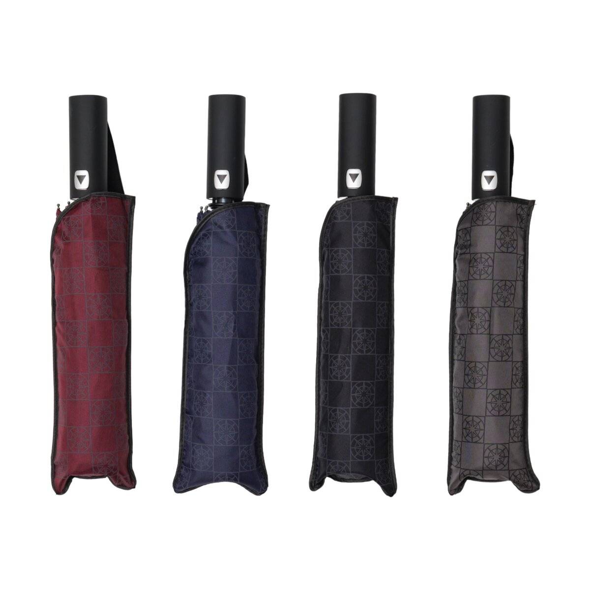 Teleskop Taschenschirm mit Schutzhülle ø100 cm idealer Begleiter für regnerische Tage Grau