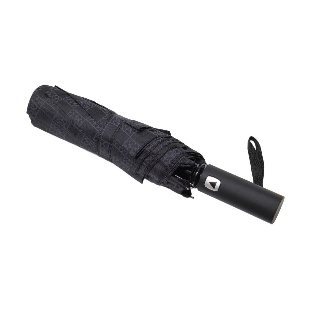Teleskop Taschenschirm mit Schutzhülle ø100 cm idealer Begleiter für regnerische Tage Schwarz