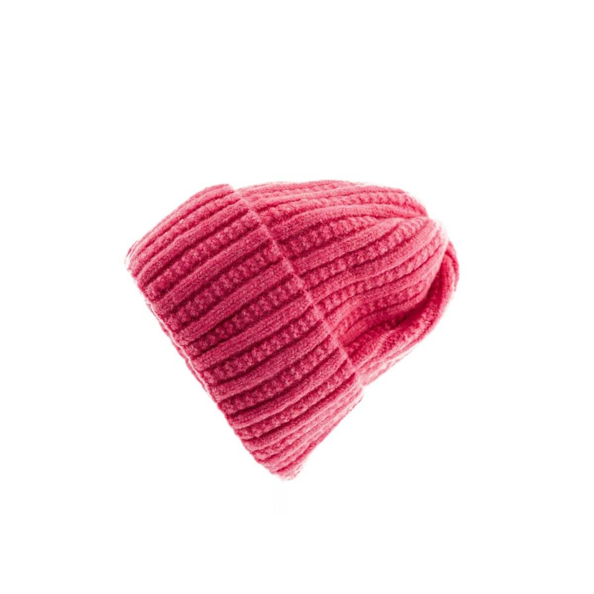 Strickmütze mit Flechtmuster für Unisex Erwachsene und Kinder OneSize aus Viskose Pink