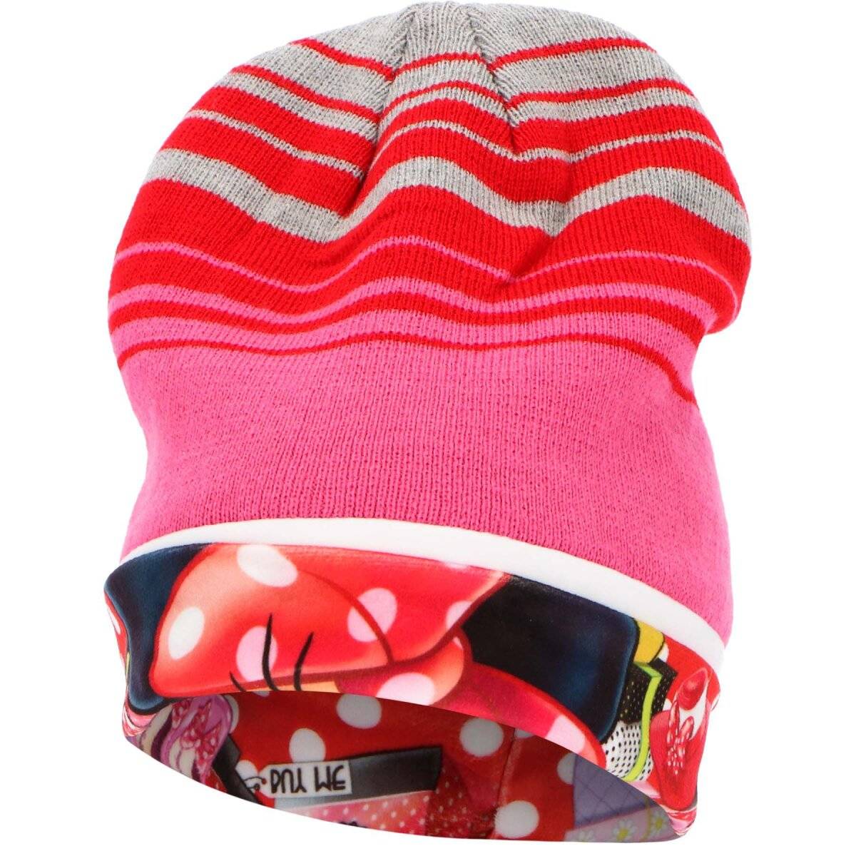 Minnie Maus Flauschige Mütze für warme Ohren 52cm Rosa