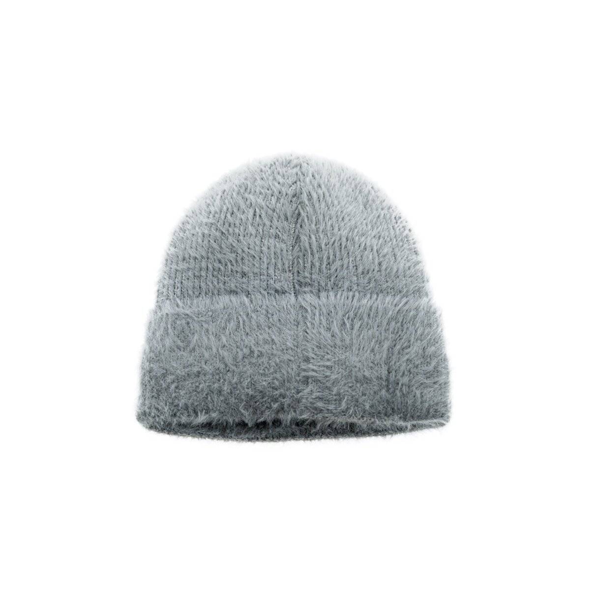 Kuschelige Wollmütze für kalte Tage mit Innenfutter OneSize Unisex Grau