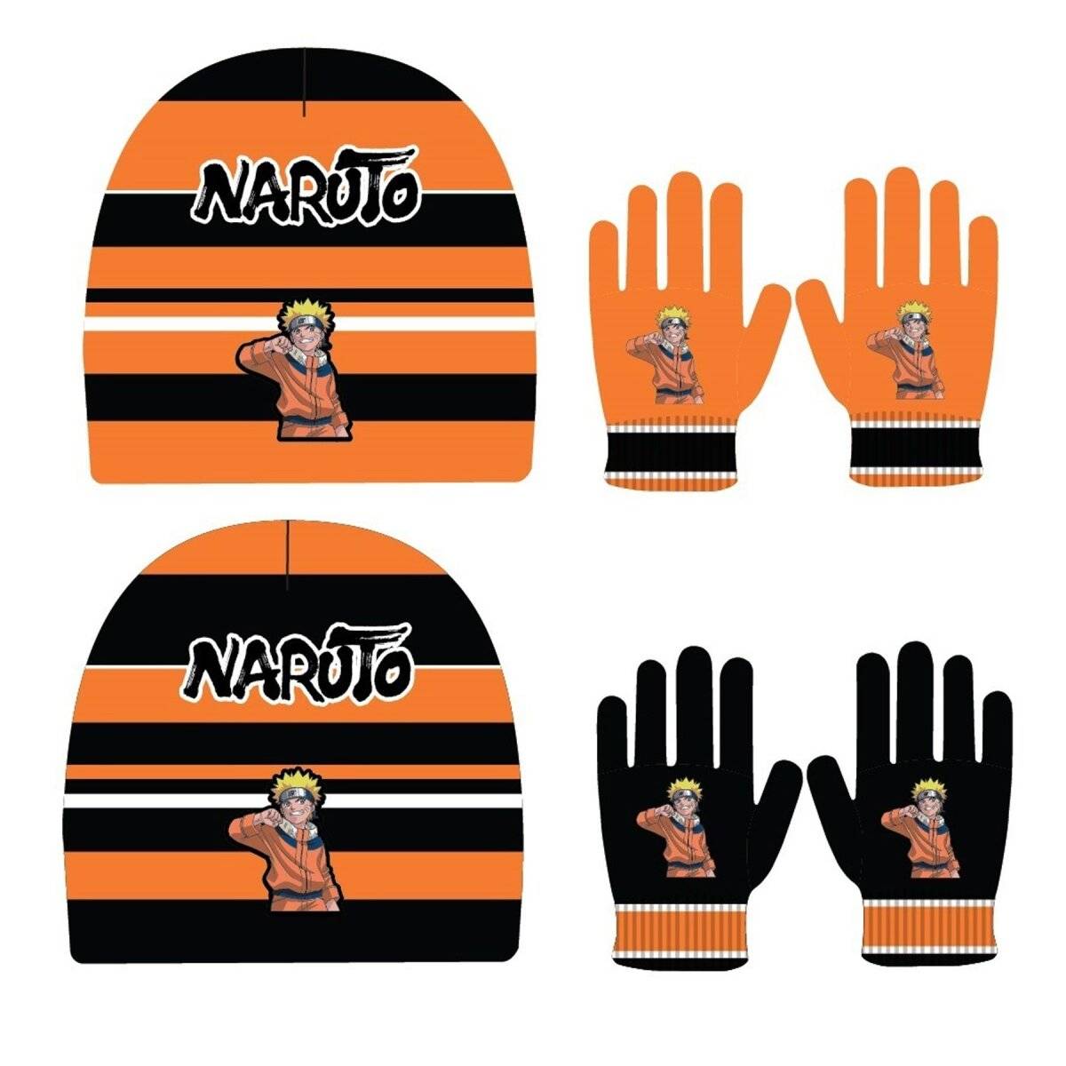 Naruto Mützen- und Handschuhset – Halte Deine Kleinen Ninja-Warm! Orange