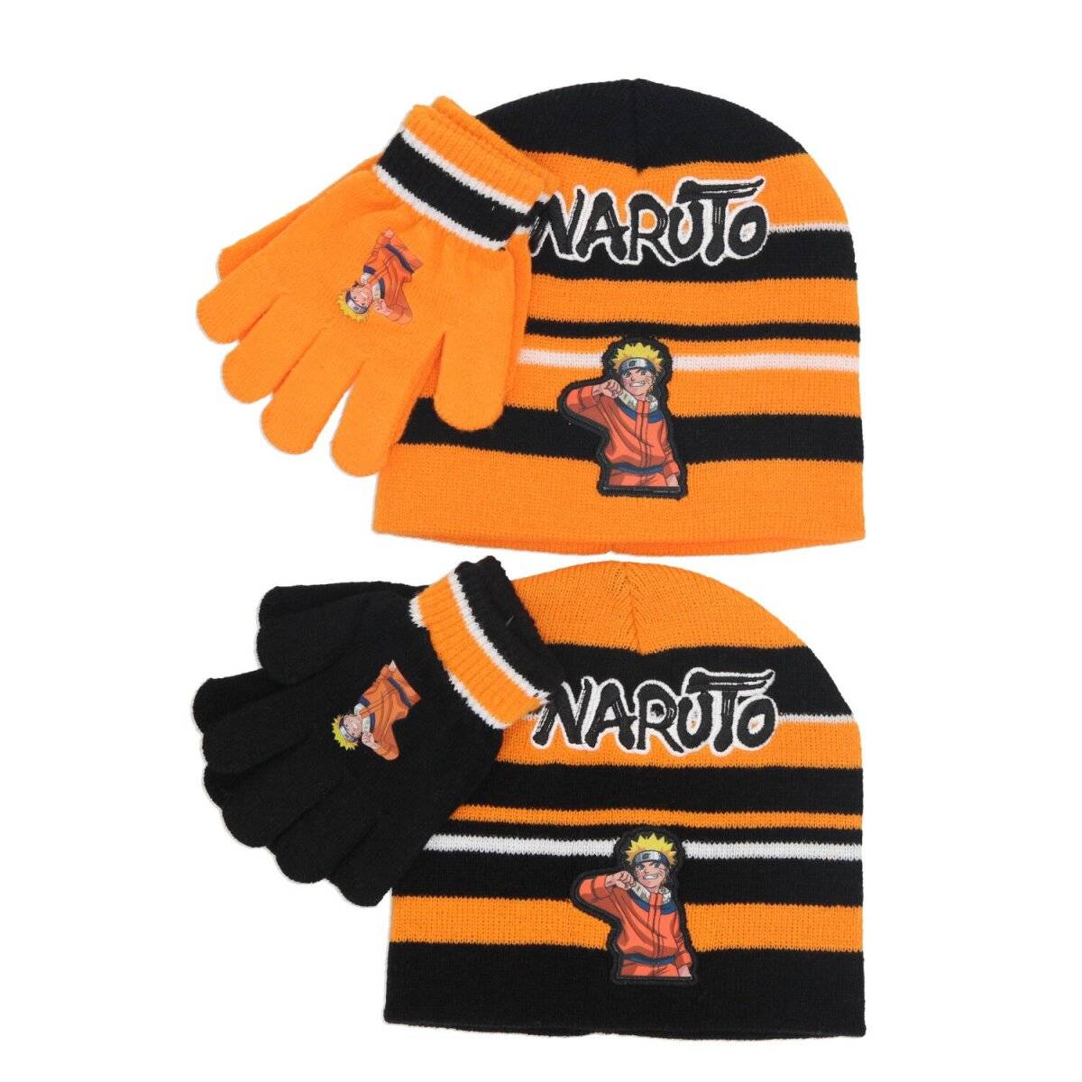 Naruto Mützen- und Handschuhset – Halte Deine Kleinen Ninja-Warm! Orange