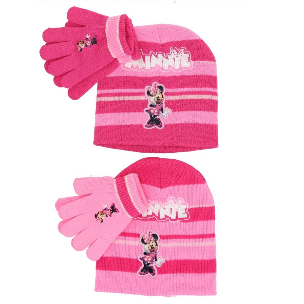 Minnie Maus Mütze & Handschuh-Set – Niedlicher Schutz für kalte Tage Pink