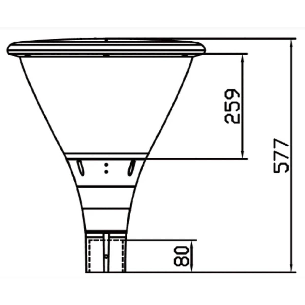 LED Line Straßenleuchte 30W | IP65 und IK08 Schutzart | 4000K Neutralweißem Licht | 4500lm, Schwarz PRIME