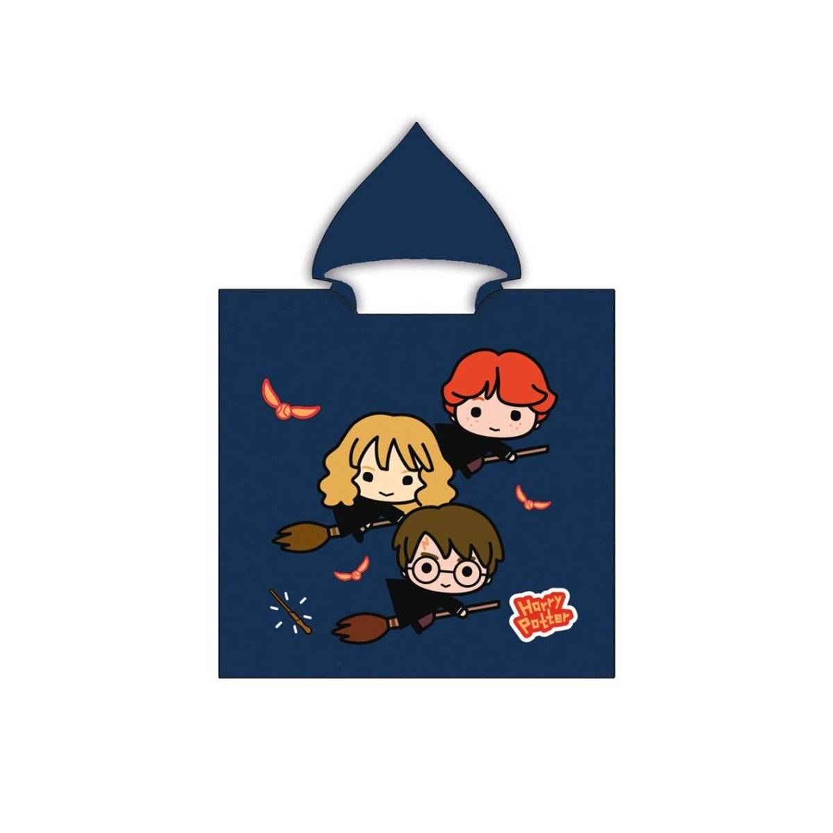 Harry Potter Badeponcho mit Kapuze – 100 % Mikrofaser Komfort