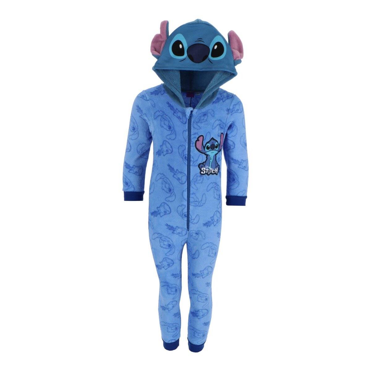 Lilo & Stitch Fleece Onesie – Warmer Schlafsack Strampler für Jungen & Mädchen 110/116 cm