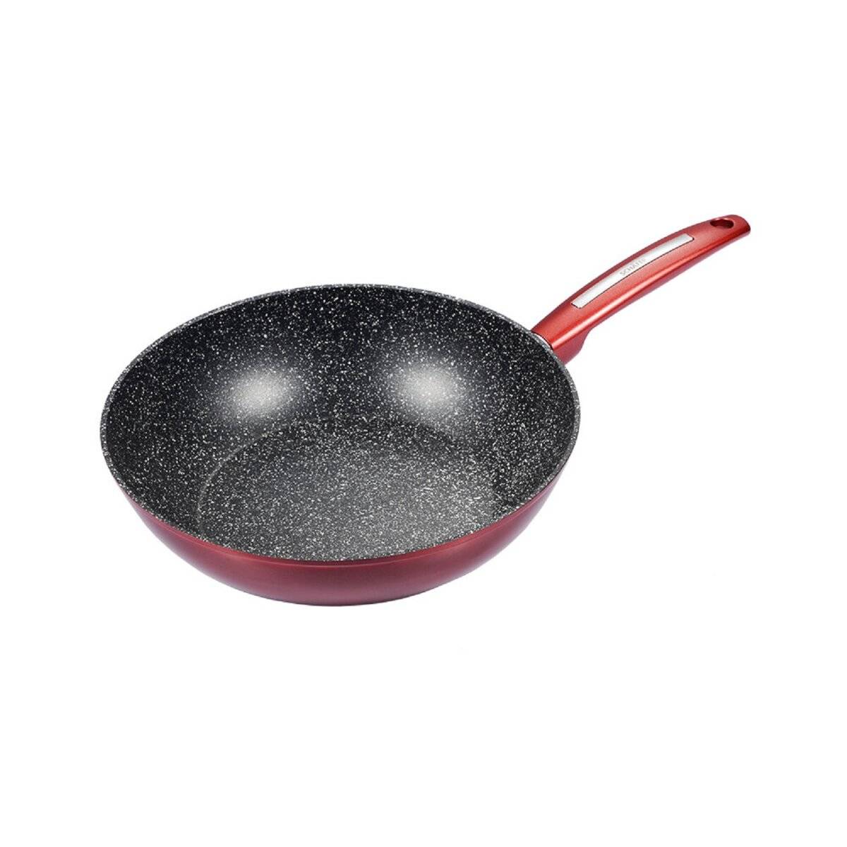 Schäfer Pfannen Hochwertiges Kochgeschirr – Für Perfektes Kochen und Braten Wok Ø28cm Metallic Red